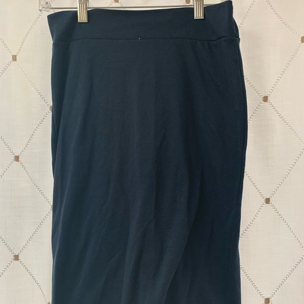Azules, Cotton Blue Pencil Skirt